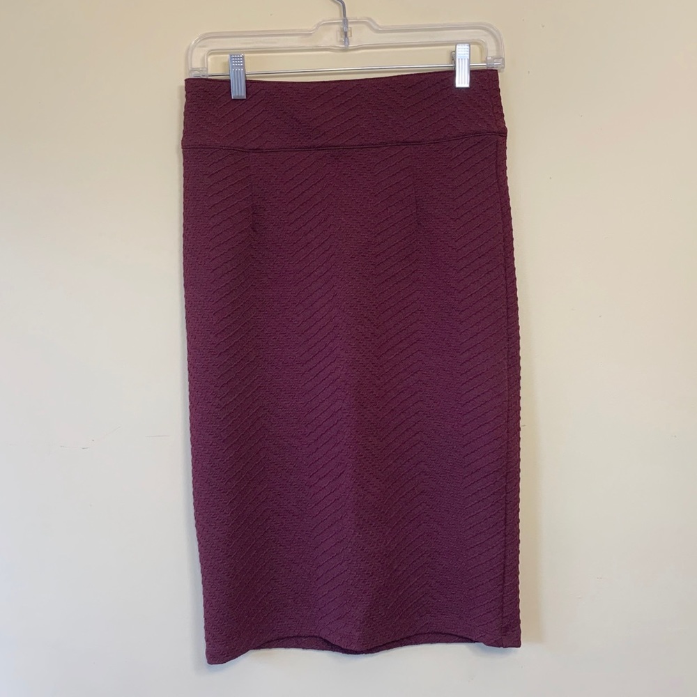 Forever 21 Burgundy Pencil Skirt
